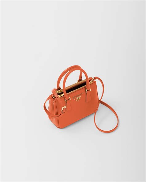 prada galleria orange|Prada galleria bag cost.